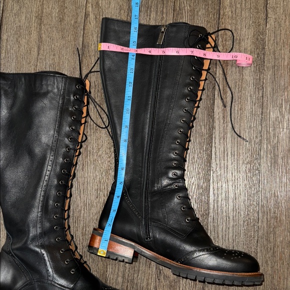 DuoBoots Marvel Knee High Boots Black Leather NWOT - Picture 12 of 14